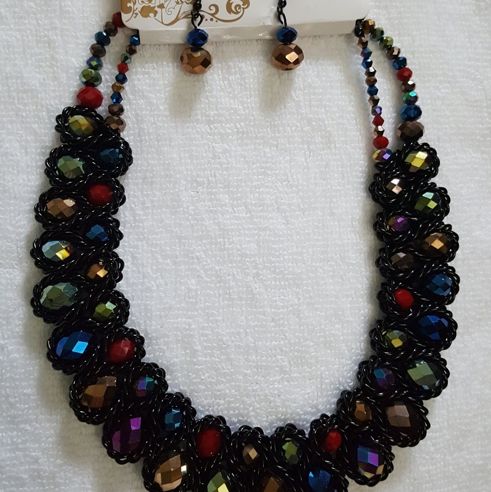 Multicolored Fashion Costume Jewelry Set